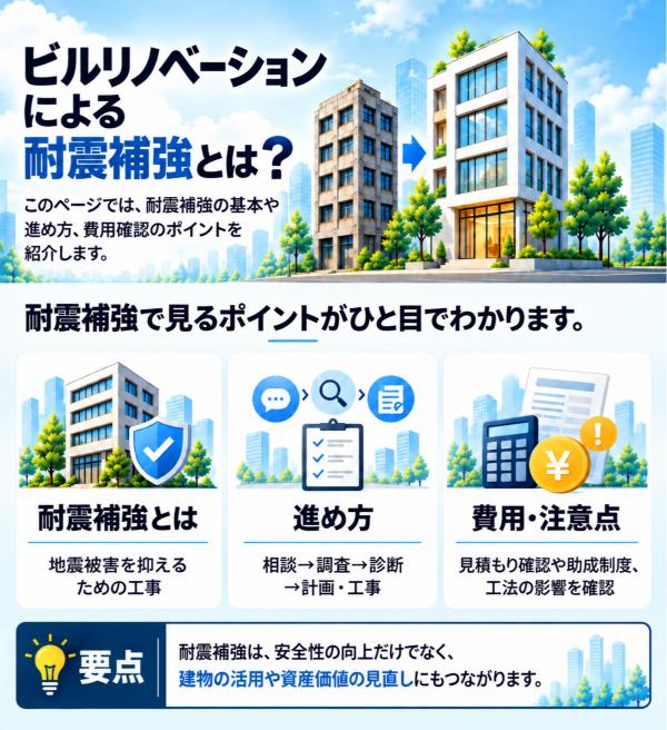 耐震補強のビルリノベーション