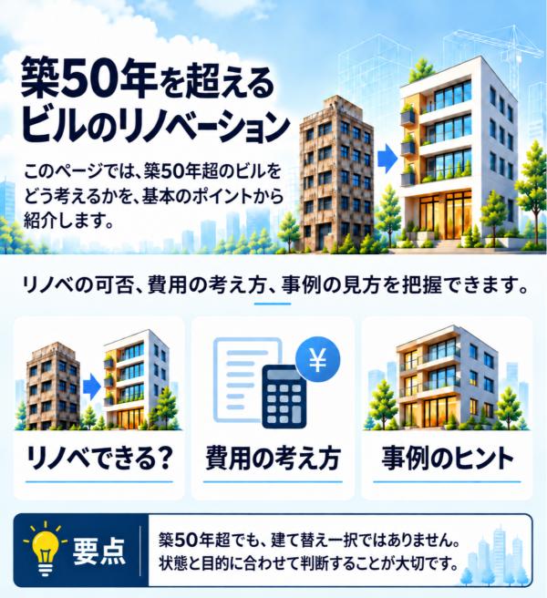 築50年のビルリノベーション